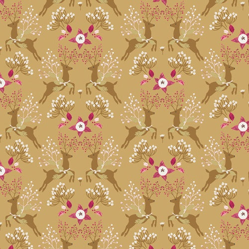 Fawns & Flowers fabric | Adventale collection ADV25911