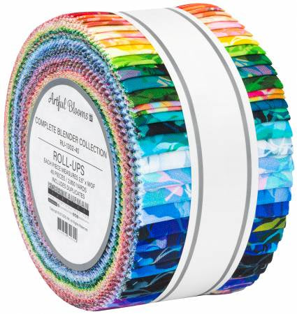 Artful Blooms Design Roll - 2.5in Strips 40pcs