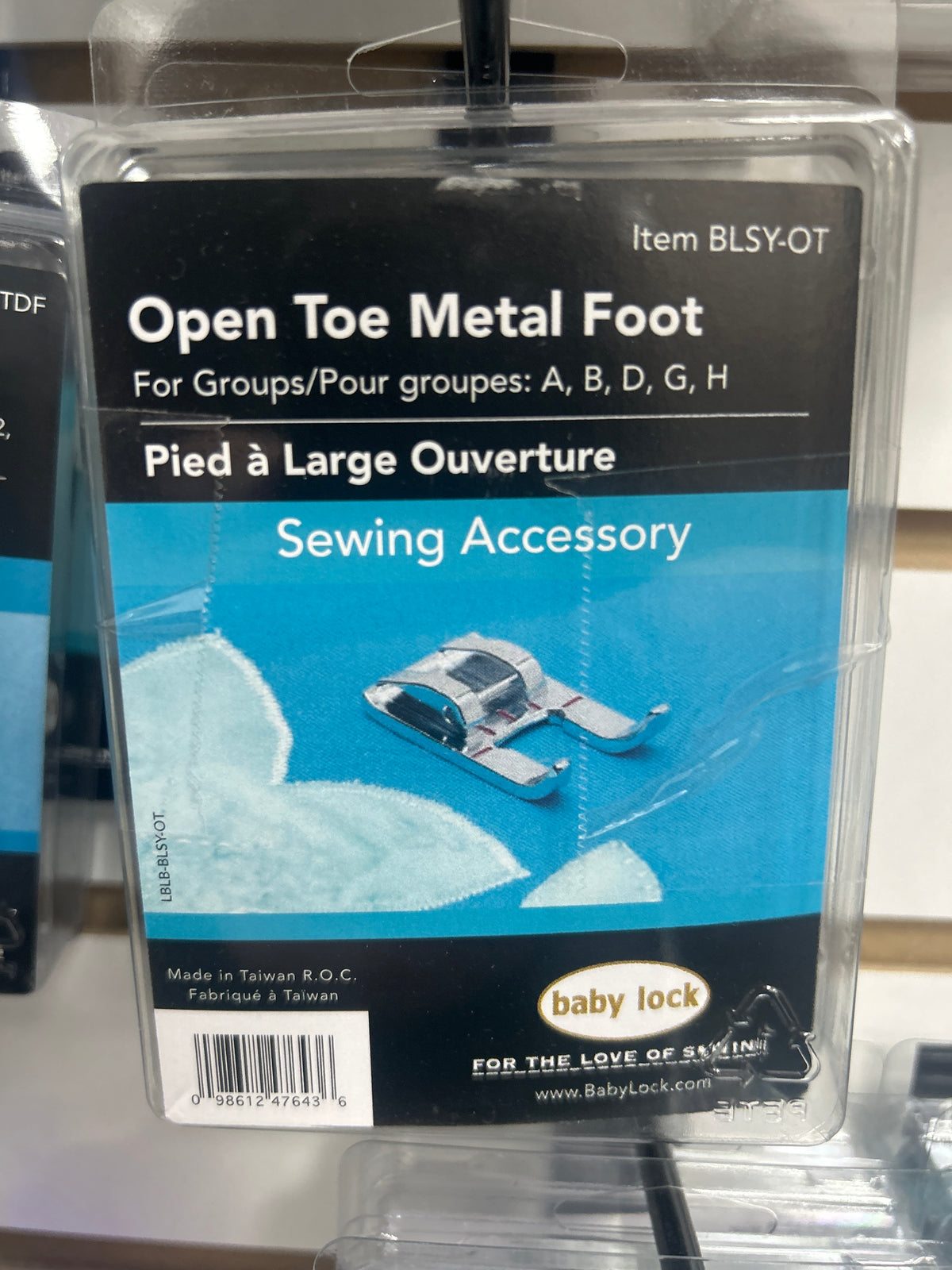 Baby Lock Open Toe Foot BLSY-OT