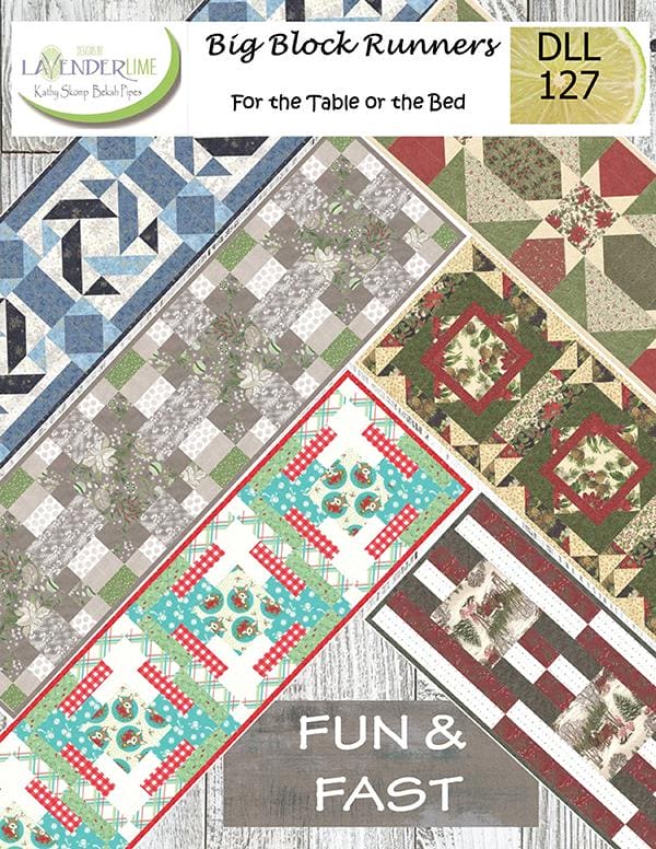 Big Block Runners - Quilt Table Runner PATTERN - by Lavender Lime Designs - Kathy Skomp and Bekah Pipes