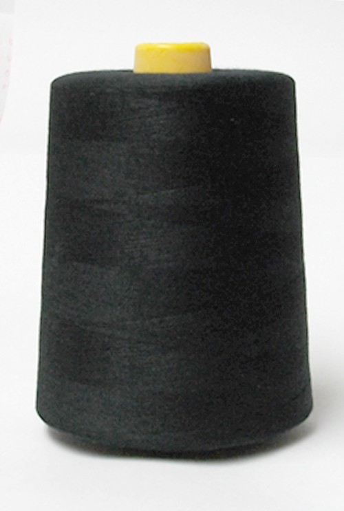 Wholesale Serger Cone Thread - 50 spools per Case - 8000yds per spoolBlack 653
