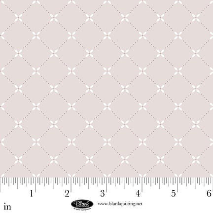 Argyle with Flower Gray fabric 4340-92 Gray | Sugar Dreams fabric collection