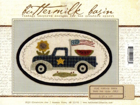 Mini Vintage Truck Thru The Year - July bmb1352