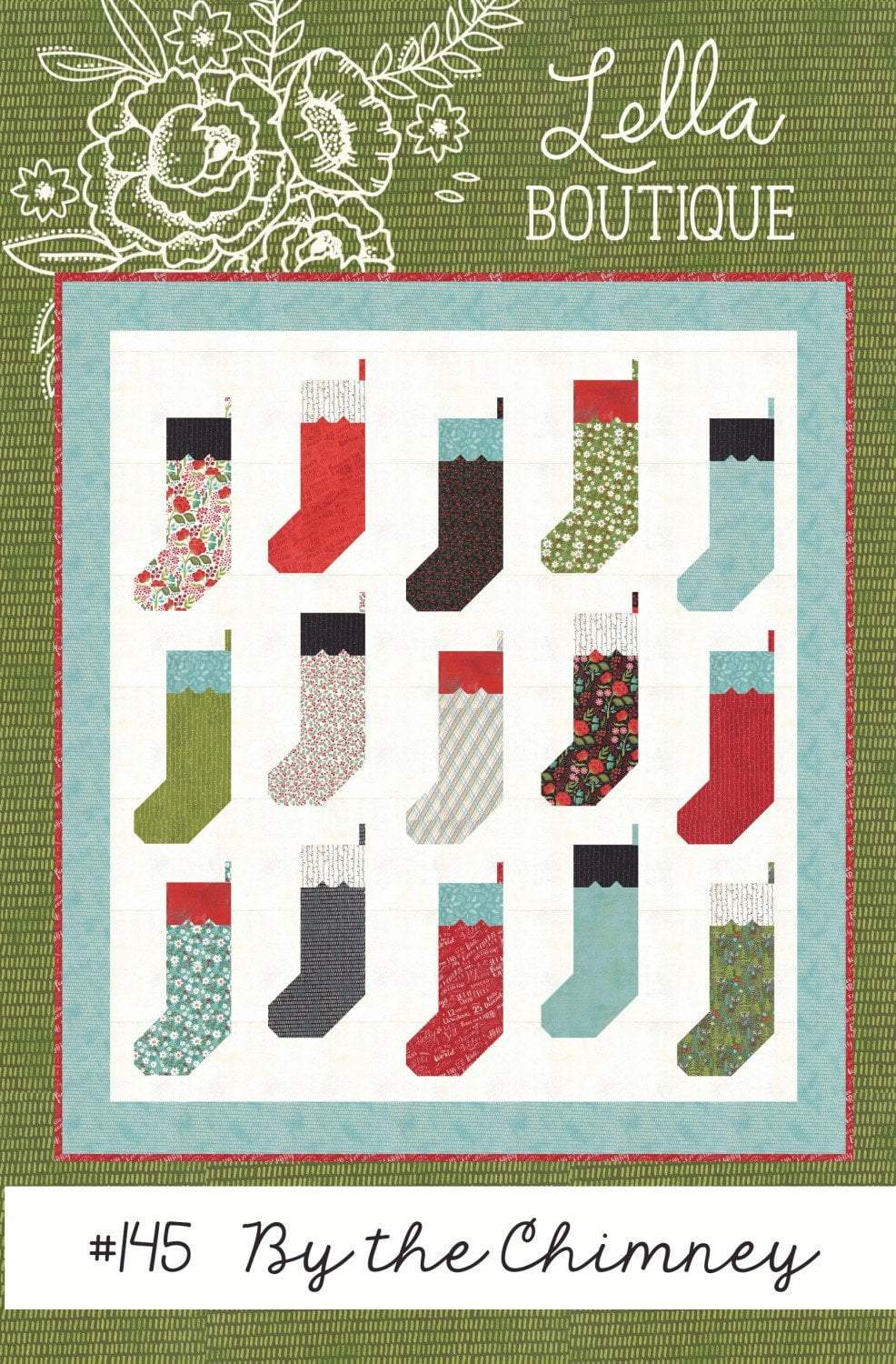 By the Chimney - Lella Boutique - Vanessa Goertzen for Moda - #145 - Fat Quarter Friendly - Stockings -