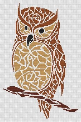 Tribal Owl - Cross Stitch Chart