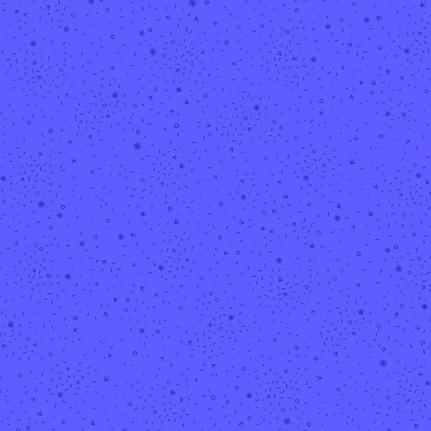 Chicken Scratch Blue fabric - Charisma Horton