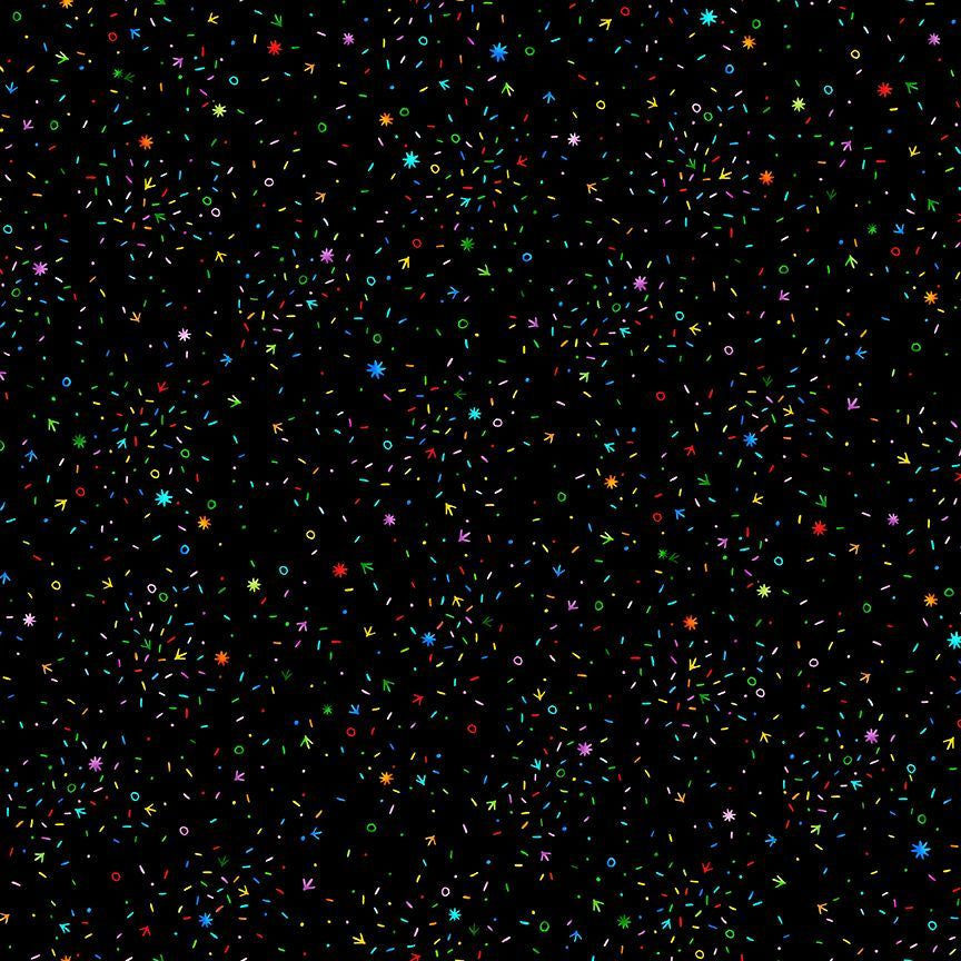 Chicken Scratch Confetti fabric - Charisma Horton