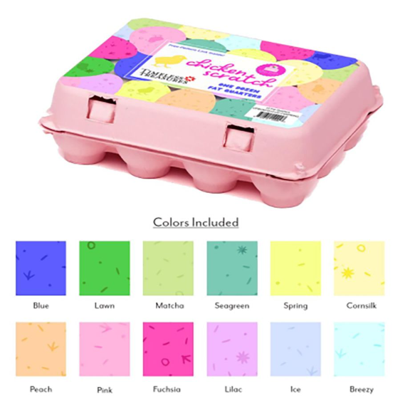 Chicken Scratch 12 Fat Quarters Egg Carton bundle - Charisma Horton