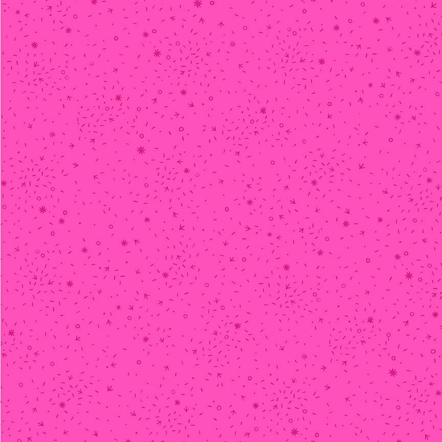 Chicken Scratch Fuchsia fabric - Charisma Horton