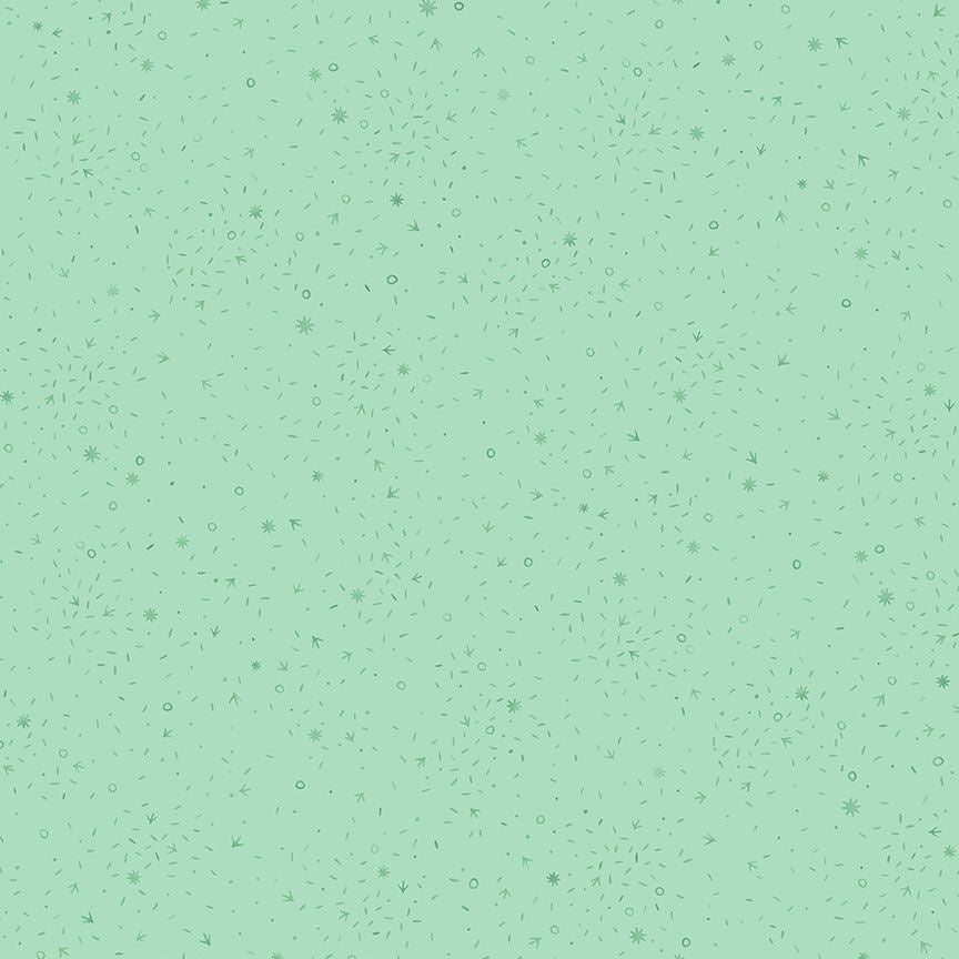 Chicken Scratch Mint fabric - Charisma Horton