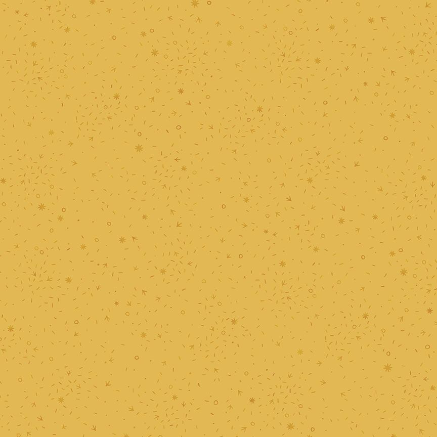 Chicken Scratch Mustard fabric - Charisma Horton
