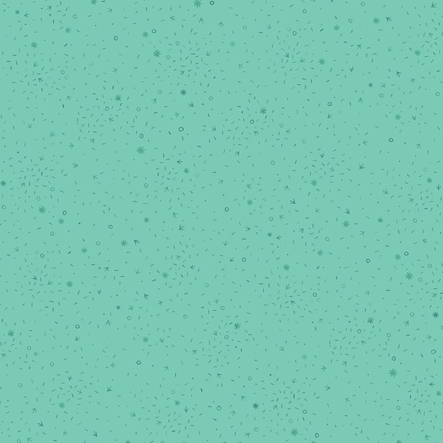 Chicken Scratch Seagreen fabric - Charisma Horton