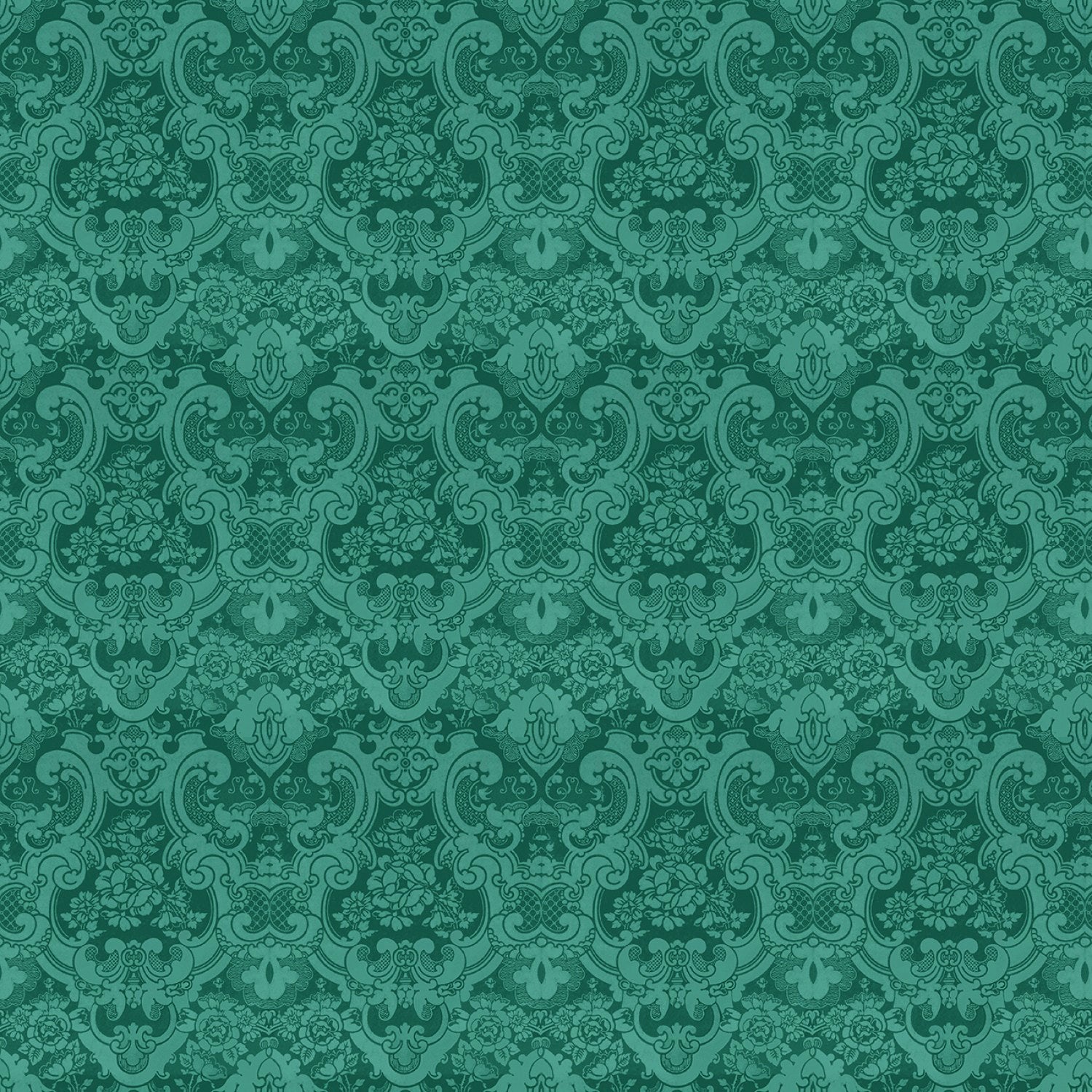 Christmas Magic 13124-82 Brocade Teal