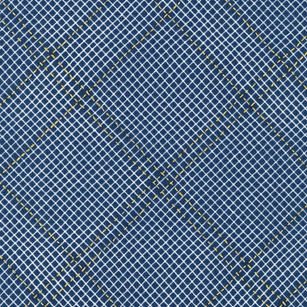 Collection CF, Plaid Metallic, Navy