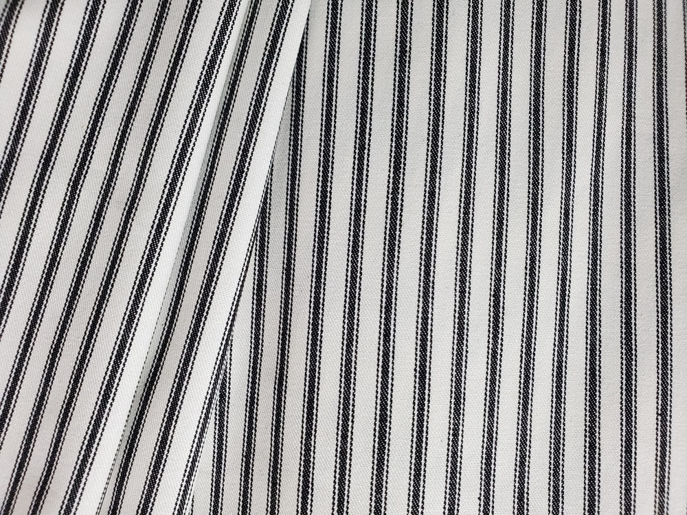 Woven Ticking 93 Black by Covington Fabric