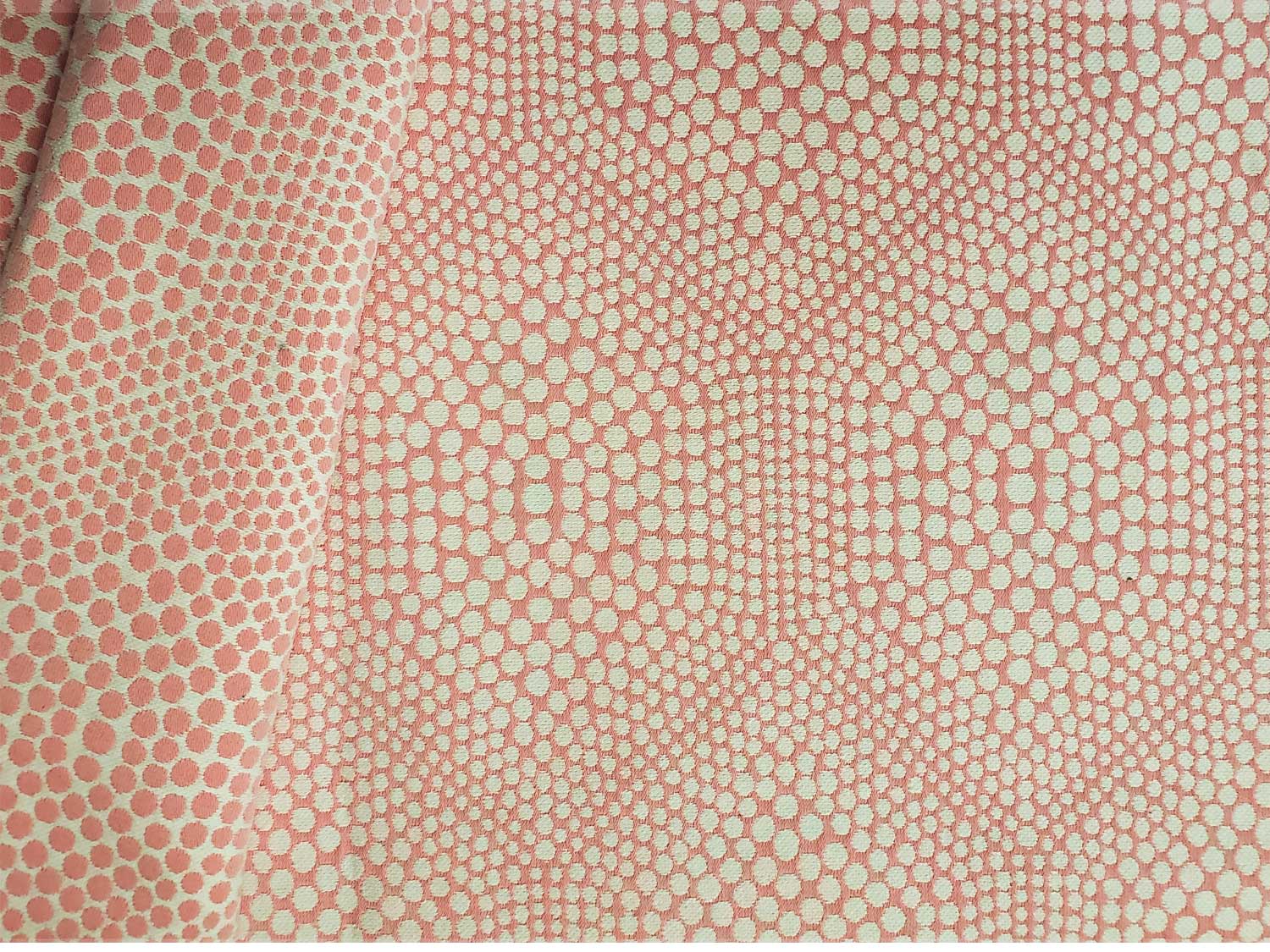 Dot Medallion Bubble Gum Upholstery Fabric