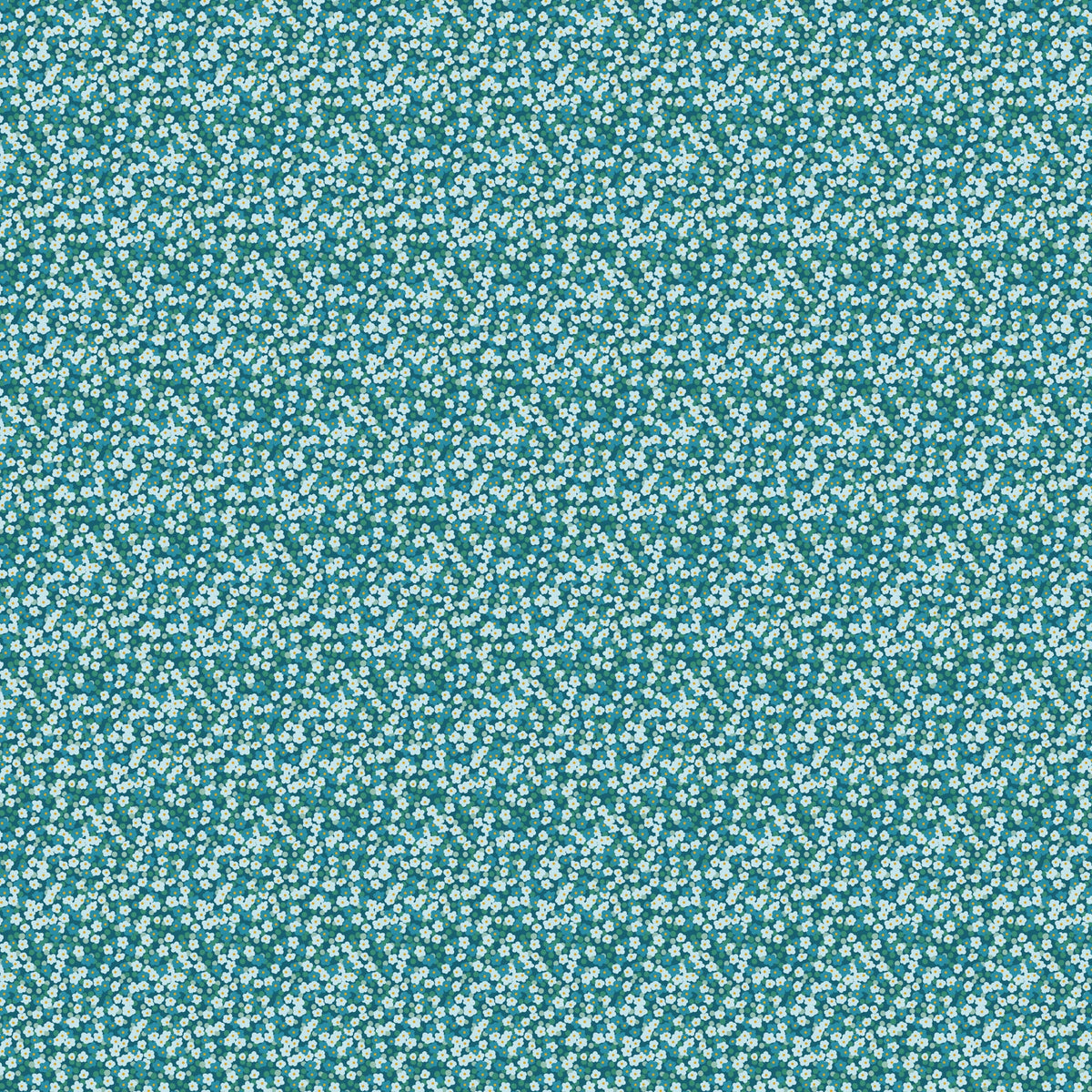 Florescence Blossoms Teal fabric | Pippa Shaw