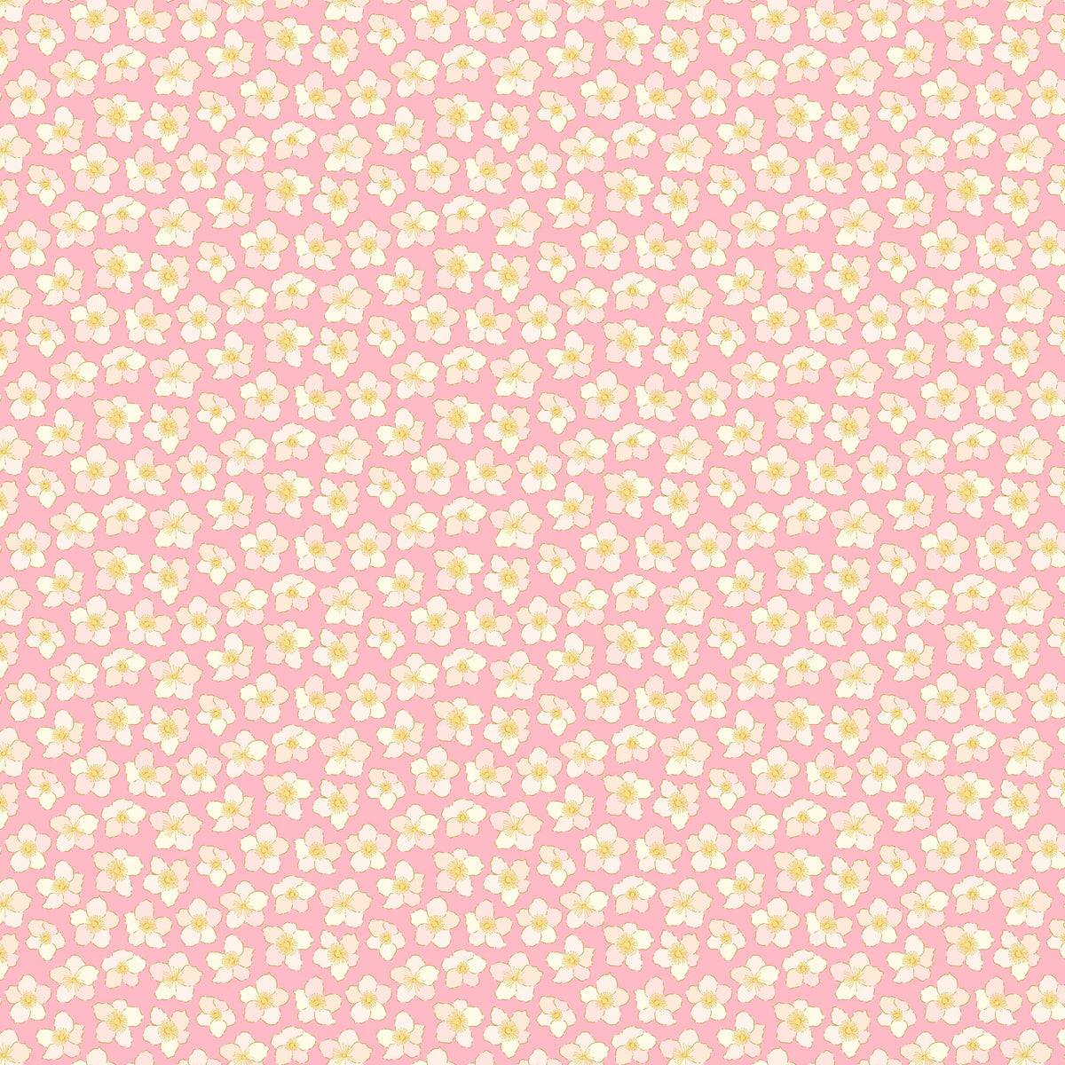 Florescence Hellebores Pink fabric | Pippa Shaw
