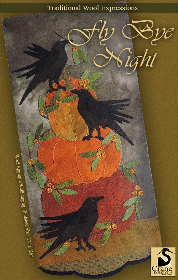 Fly Bye Night by Jan Mott of Crane Design cdfbn