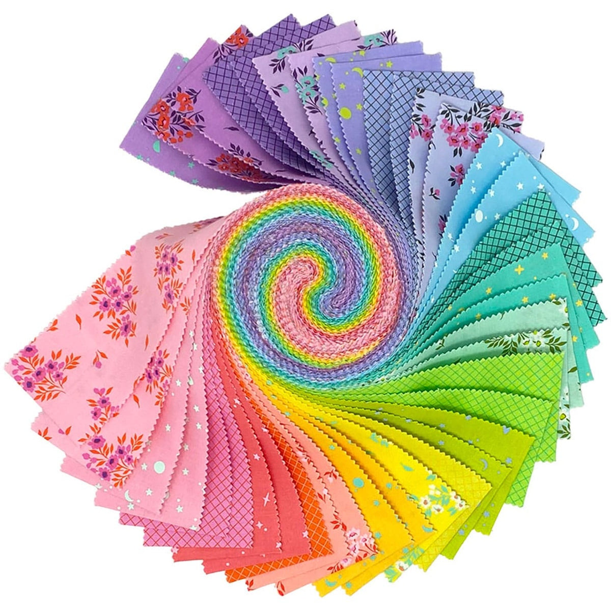 Full Moon Forest II 2.5in Design Roll 40pcs precut fabric