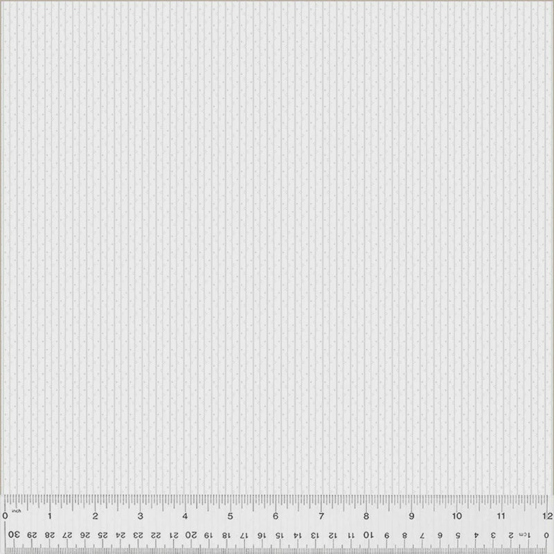 Frosting Ticking Stripe White on White Cotton fabric