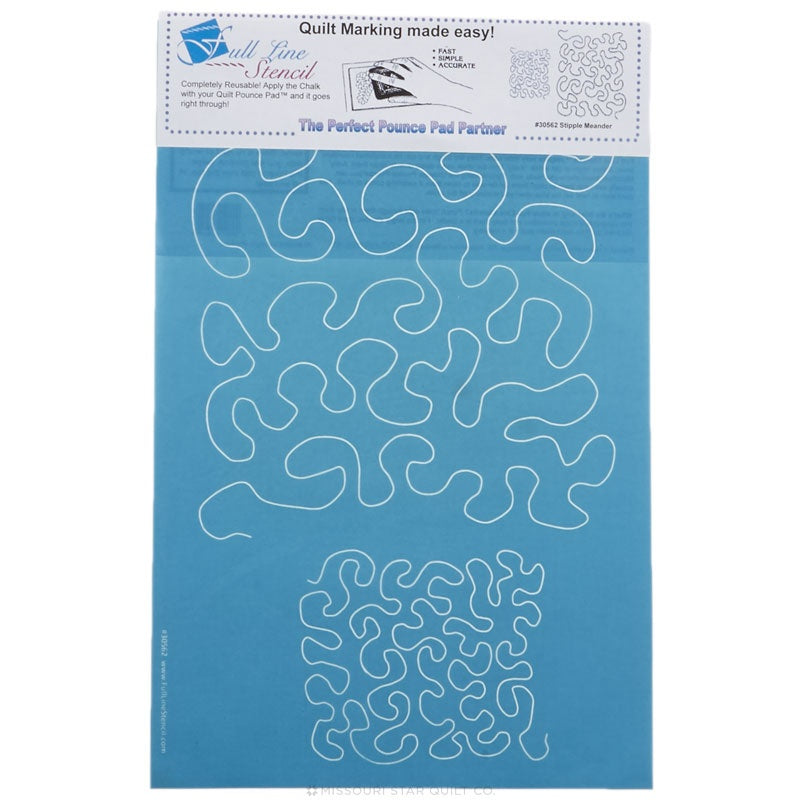 Full Line Stencil - Stipple Meander 2x Stencil forHancy Creations Inc.
