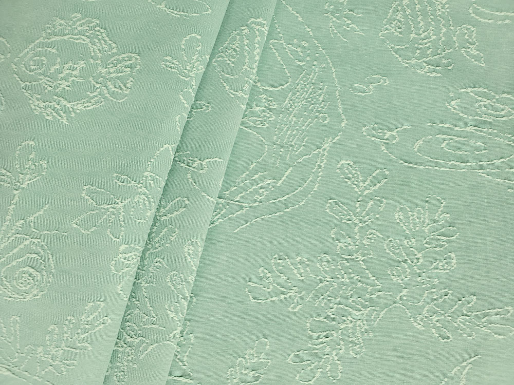 Covington Gone Fishing Seafoam 103 Drapery / Upholstery Fabric Fabric