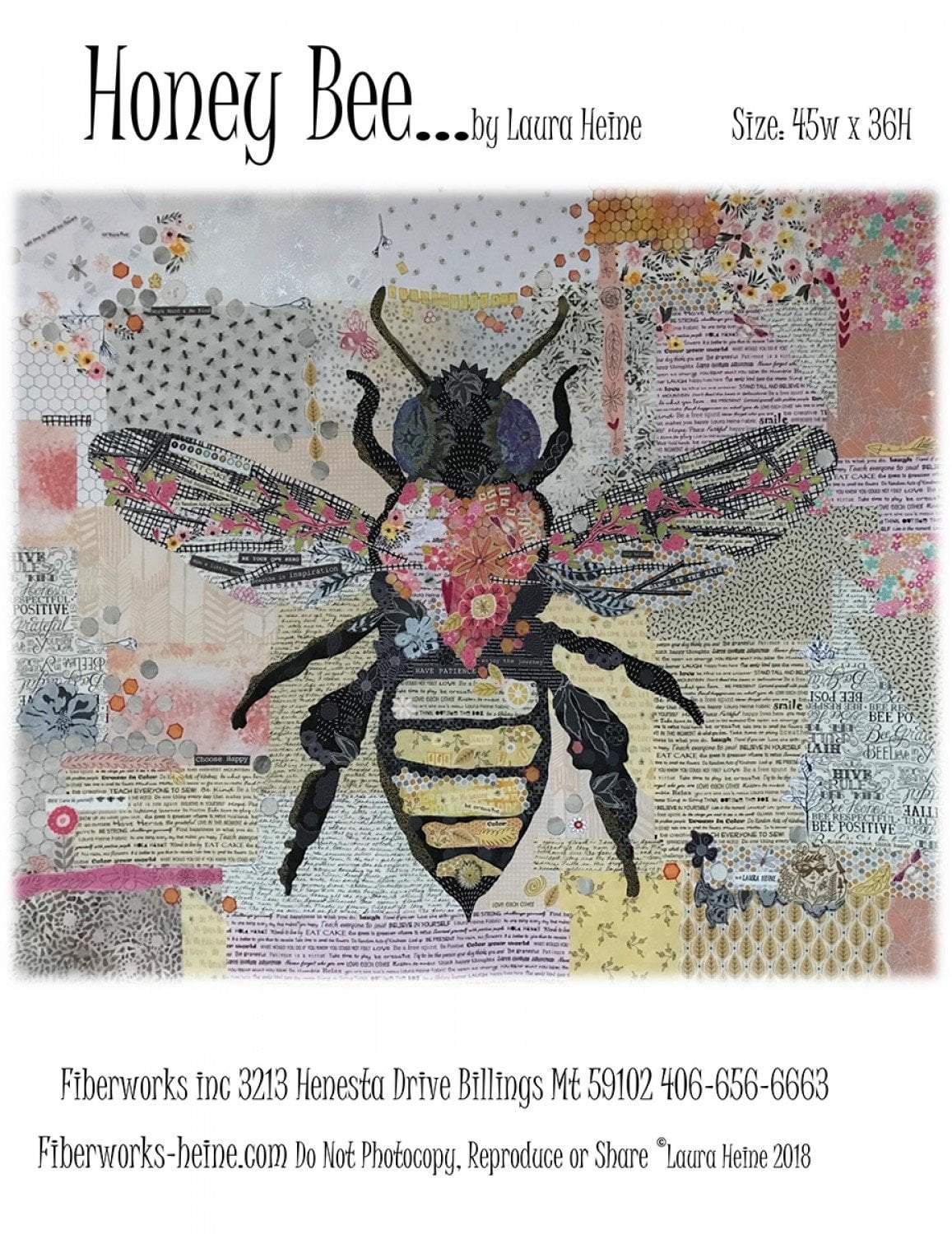 Honey Bee from Fiberworks Inc. - Quilt Pattern by Laura Heine