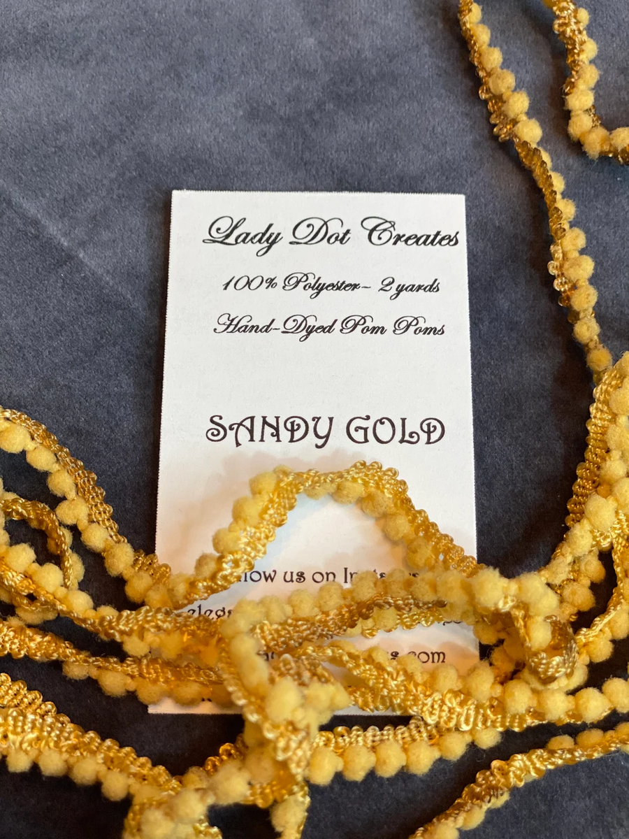 Baby Pom Poms Sandy Gold ldc-bppsg