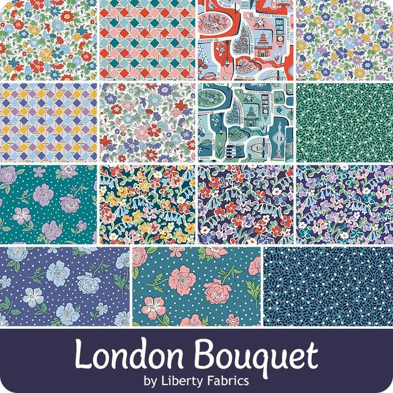 LONDON BOUQUET 10-Inch Stacker Precuts by Liberty Fabrics