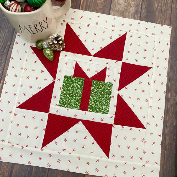 Present in a Star Block by Lindsey Weight of Primrose Cottage Quilts - Quilt PDF Pattern