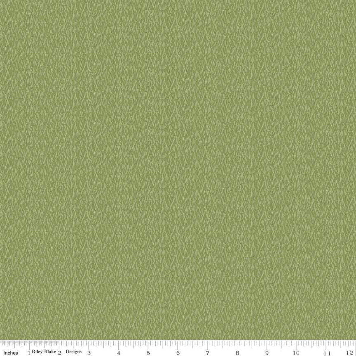 SALE Tea with Bea Wisp C10496 Green - Riley Blake Designs - Blades of Grass Grasses - Quilting Cotton Fabric