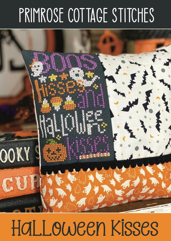 Halloween Kisses Cross Stitch by Lindsey Weight of Primrose Cottage Stitches - PDF Pattern