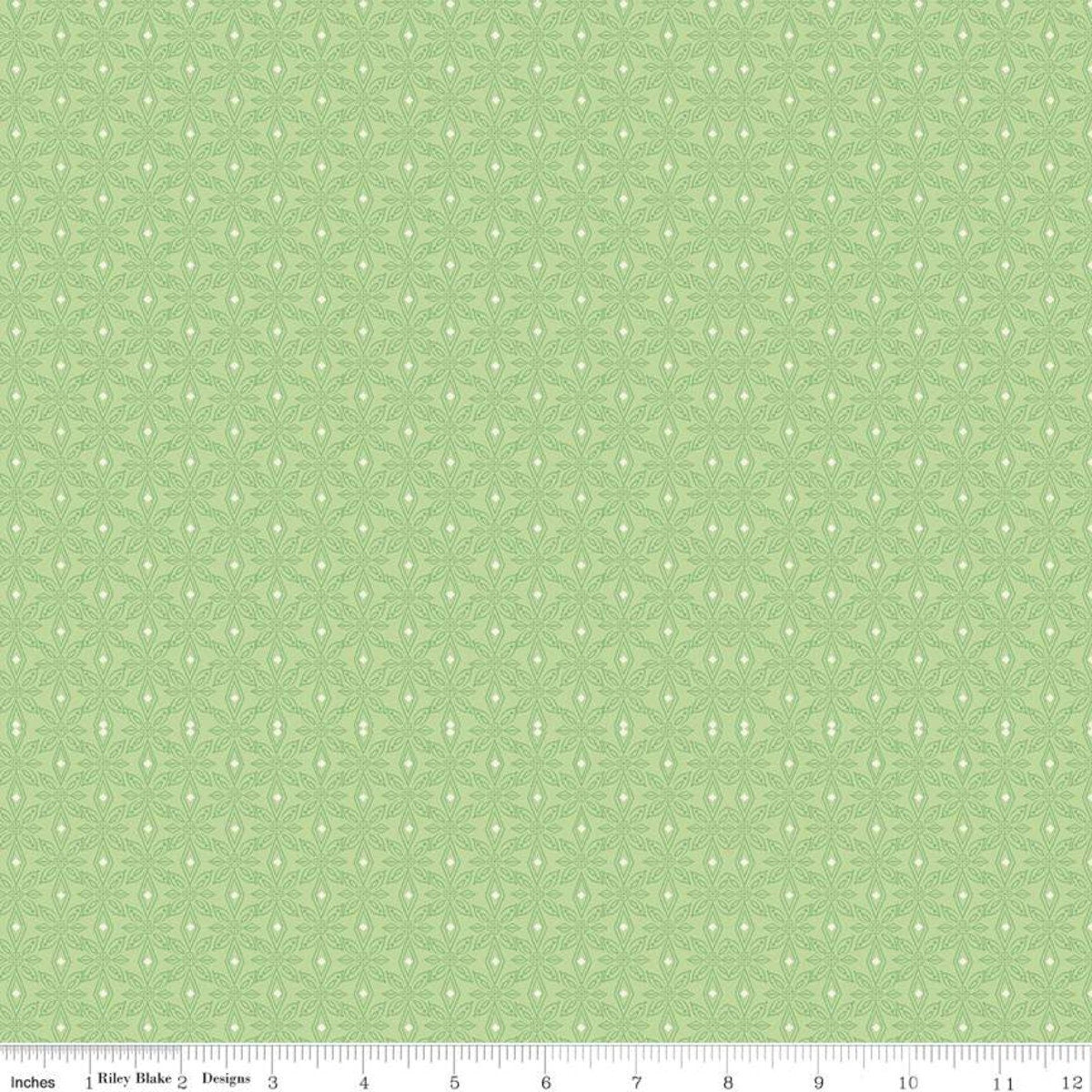 12" End of Bolt - SALE Little Women Wallpaper C11876 Sweet Pea - Riley Blake - Louisa May Alcott Geometric Tone-on-Tone- Quilting Cotton
