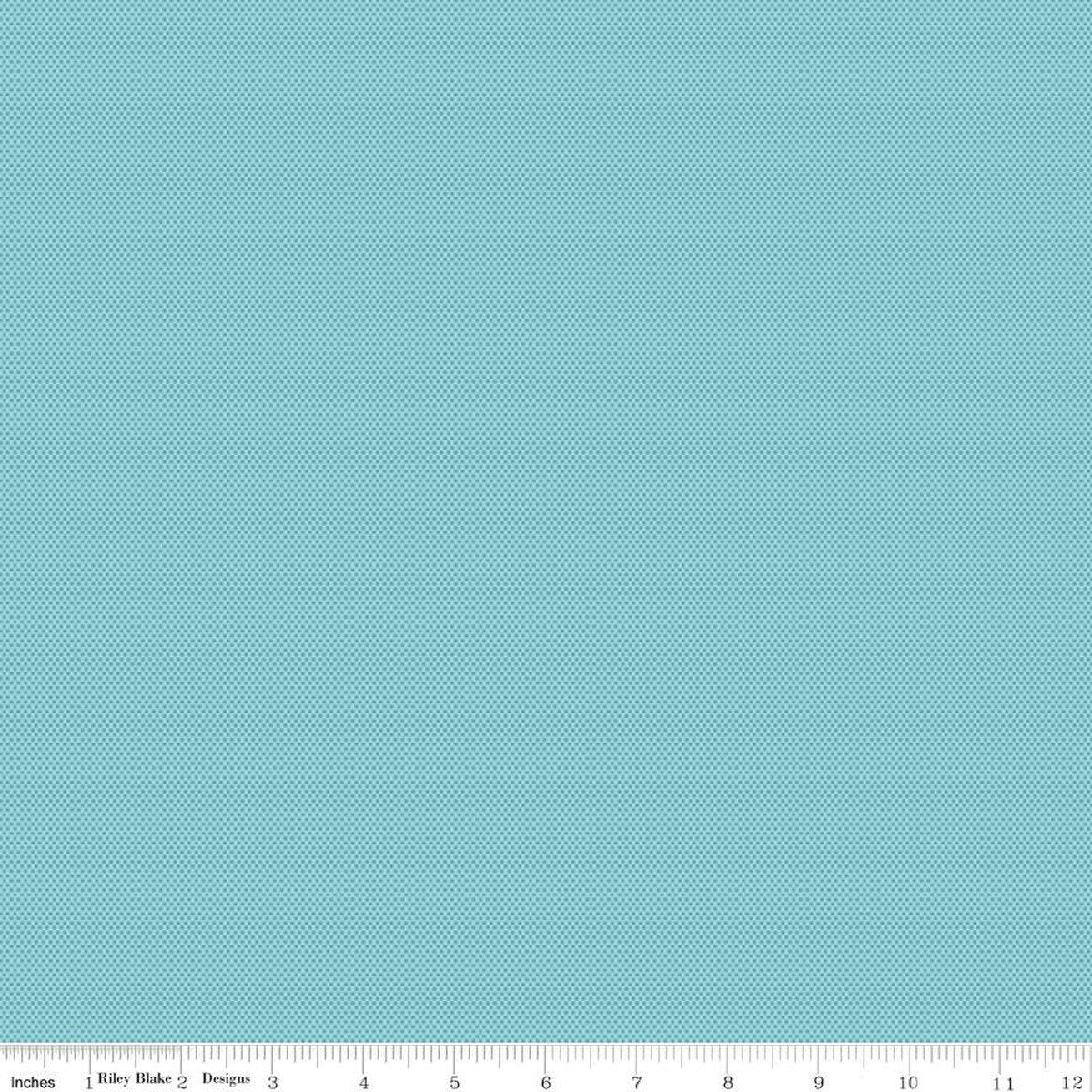 13" End of Bolt - SALE POParazzi C805 Aqua - Riley Blake Designs - Geometric Tiny Squares Tone-on-Tone - Quilting Cotton Fabric
