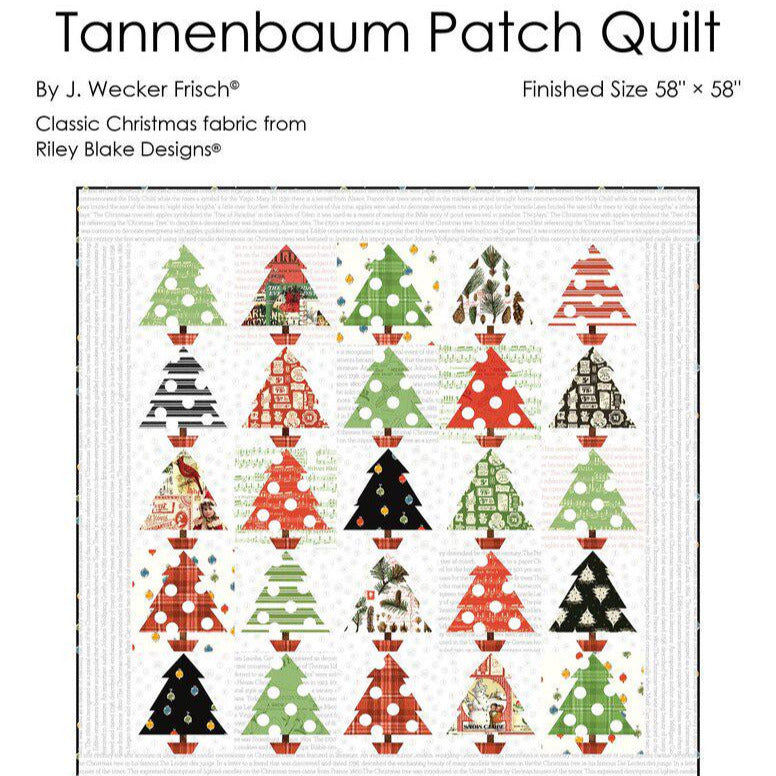 Tannenbaum Patch Quilt Pattern, Great Joy Studio P120-TANNENBAUM