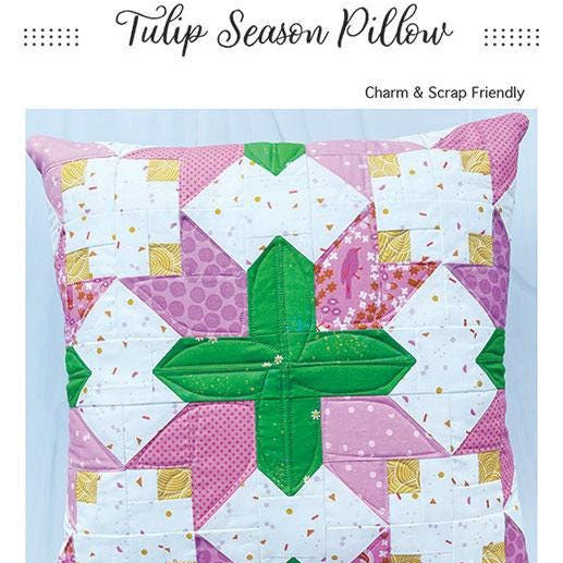 Tulip Season Pillow Cover Quilt Pattern, Branch and Blume BNB2501
