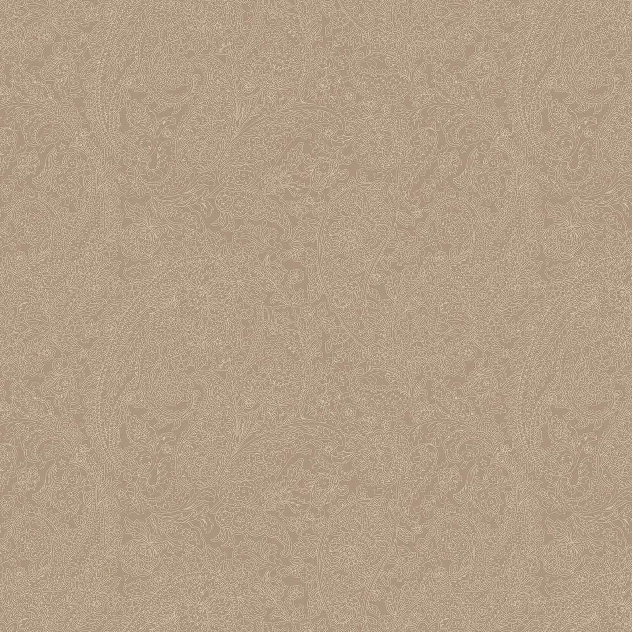 Meadow Blush - Paisley Lines on Taupe Fabric, Maywood Studio MAS11135-T