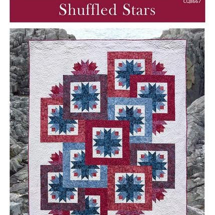 Shuffled Stars Quilt Pattern, Canuck Quilter Designs CQ8667