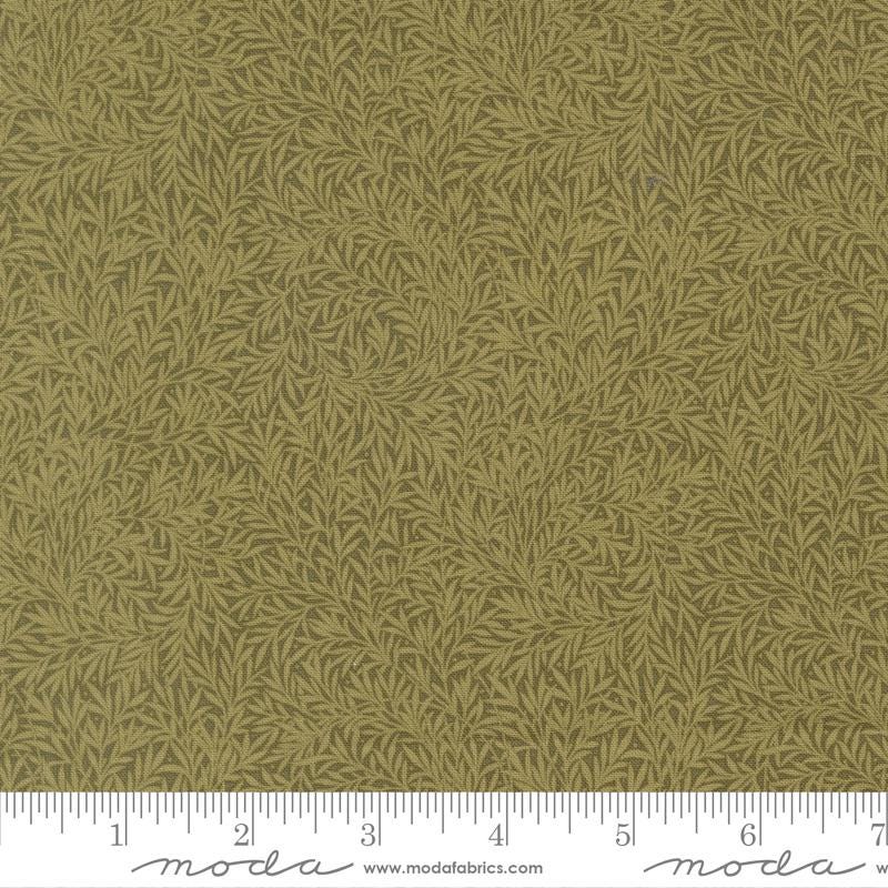 Morris Muse - Sage Green Leaf Blender Reproduction Fabric, Moda 13387 12 Sage