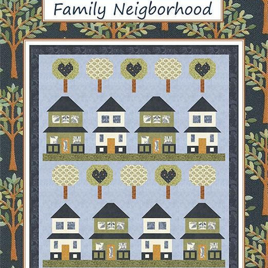 Family Neighborhood Quilt Pattern, Coach House Designs CHD2526