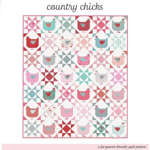 Country Chicks Quilt Pattern, Poppie Cotton SCP25172