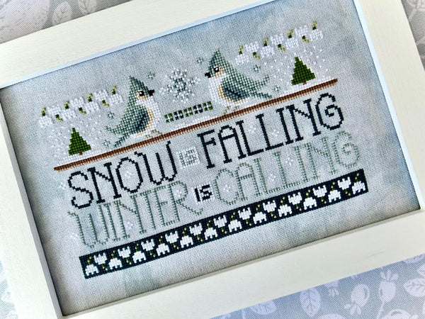 WordyBirds: January Cross Stitch by Sweet Wing Studio - Paper Pattern