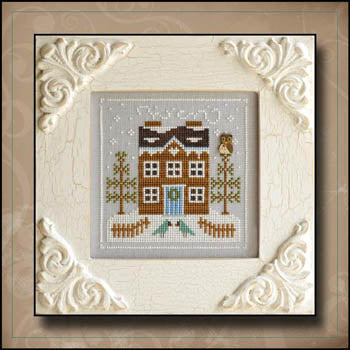Frosty Forest 5: Bluebird Cabin Cross Stitch by Country Cottage Needleworks -PAPER Pattern