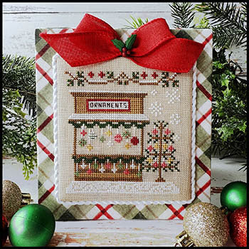Christmas Market: Ornament Stand Cross Stitch by Country Cottage Needleworks - Paper Pattern