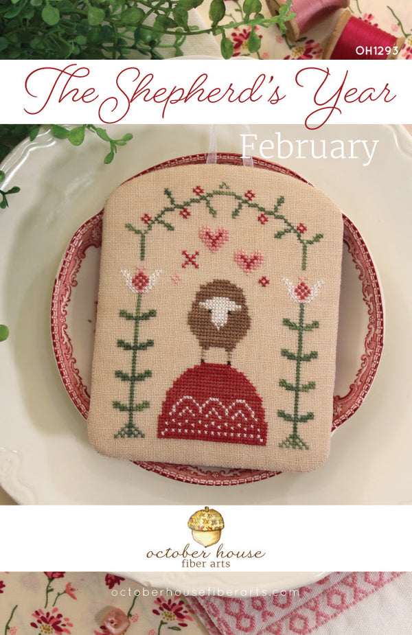 The Shepherd's Year: February Cross Stitch by October House Fiber Arts - Paper Pattern