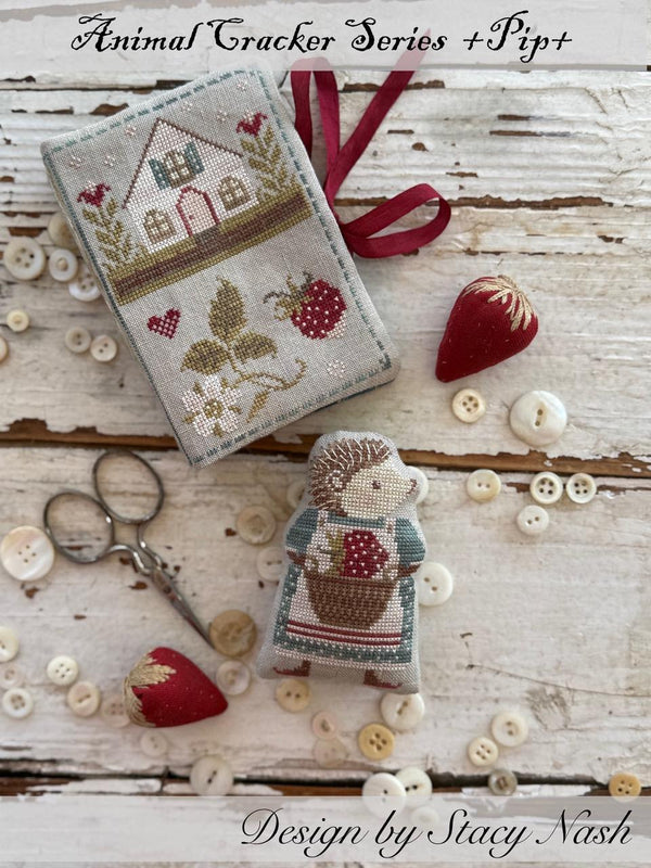 Animal Crackers: Pip & Cottage Cross Stitch by Stacy Nash Designs - Paper Pattern