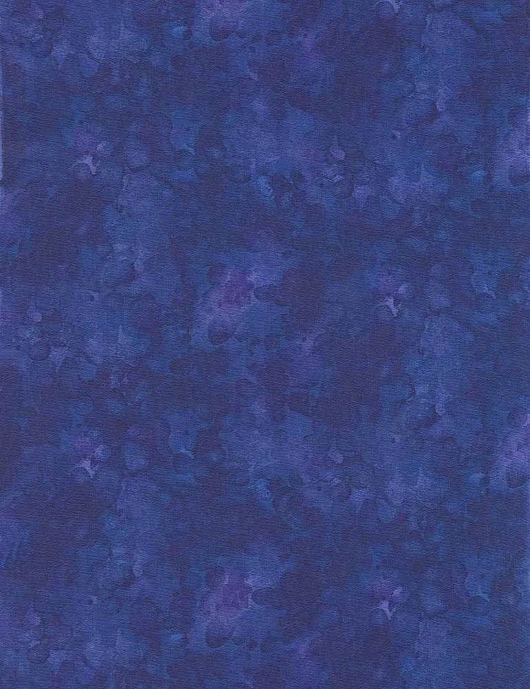 Solid-Ish Watercolor Texture Royal blender fabric | Timeless Treasure