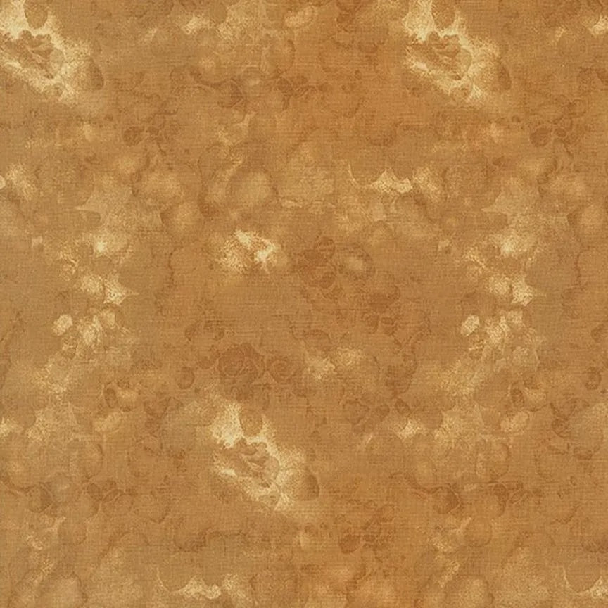 Solid-Ish Watercolor Texture Toffee blender fabric | Timeless Treasure