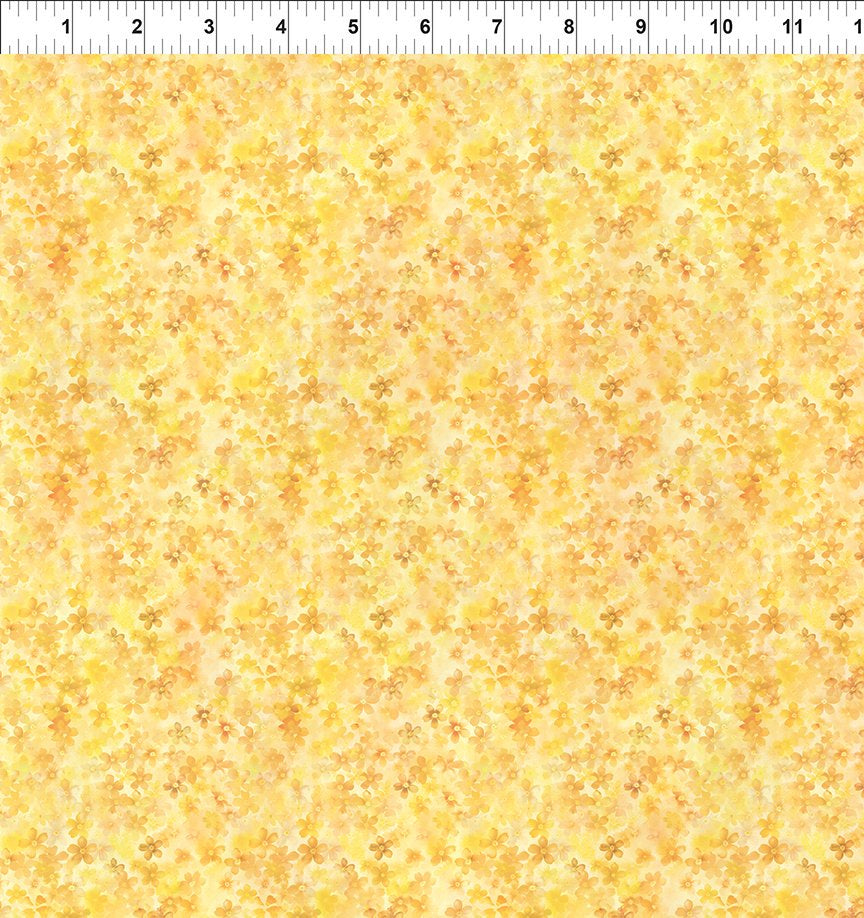 Blooming Day & Night Yellow Petite fabric